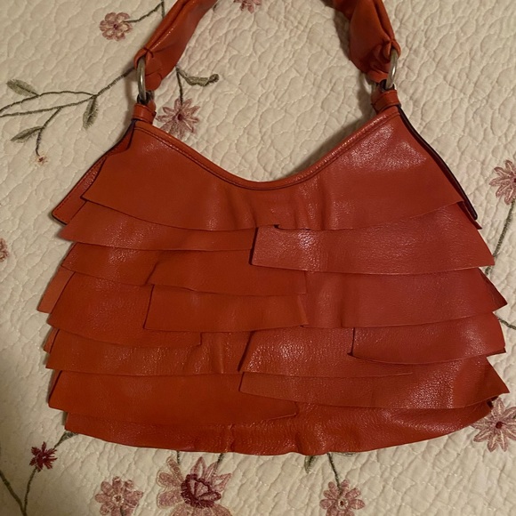 Price Firm YSL red leather St. Tropez shoulder bag 2003/2004 Tom Ford - Picture 3 of 10